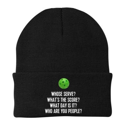 Funny Pickleball Shirt Whose Serve League Pickleball Team TShirt Beanie