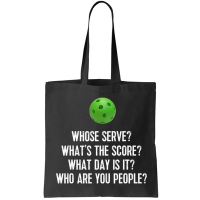 Funny Pickleball Shirt Whose Serve League Pickleball Team TShirt Bag