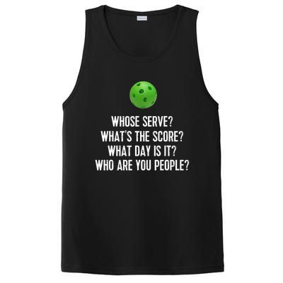 Funny Pickleball Shirt Whose Serve League Pickleball Team TShirt PosiCharge Competitor Tank