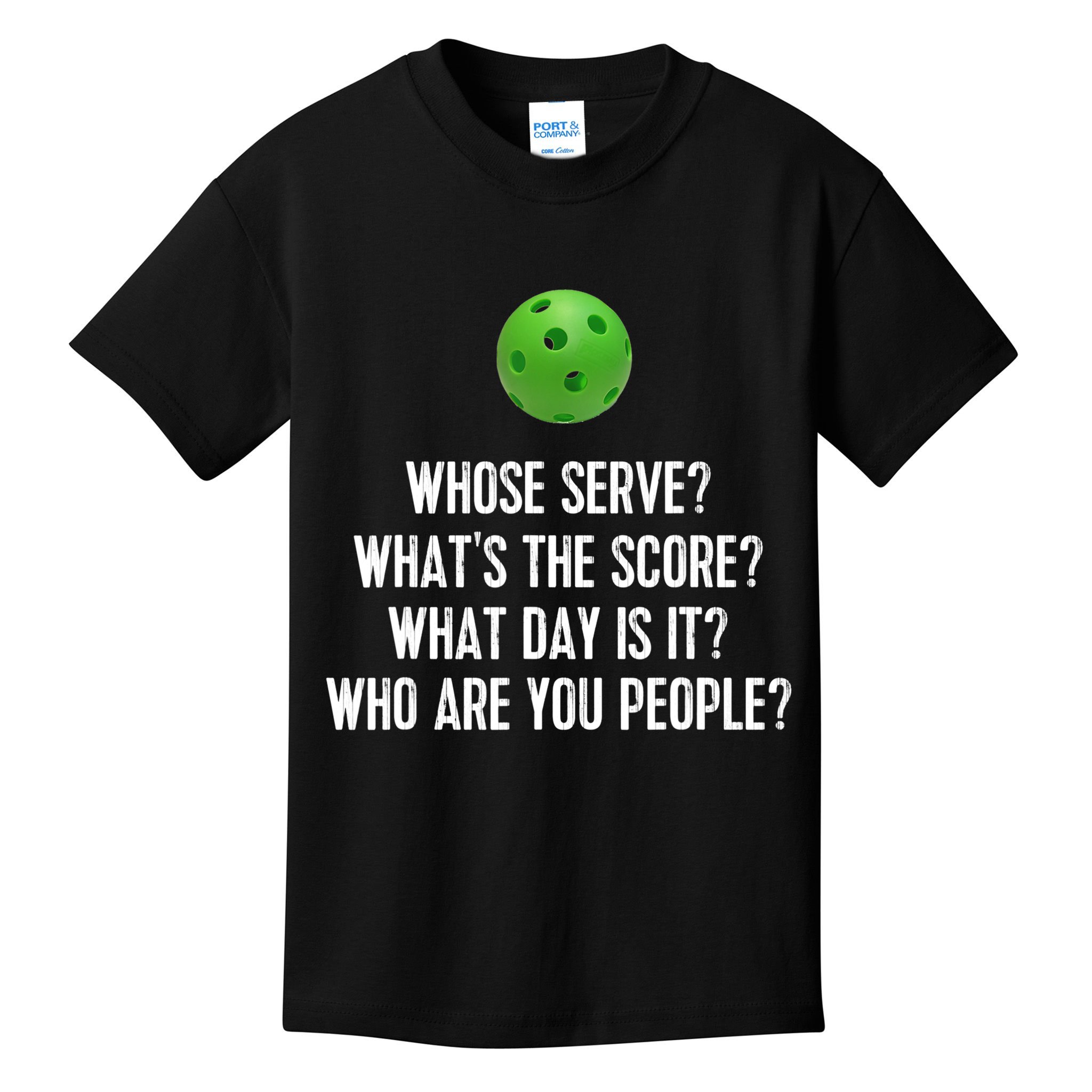 Funny Pickleball Shirt Whose Serve League Pickleball Team TShirt Kids T-Shirt