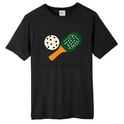 Funny Pickleball Stay Out Of The Kitchen Tall Fusion ChromaSoft Performance T-Shirt