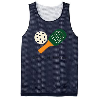 Funny Pickleball Stay Out Of The Kitchen Mesh Reversible Basketball Jersey Tank