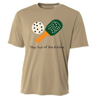 Funny Pickleball Stay Out Of The Kitchen Cooling Performance Crew T-Shirt