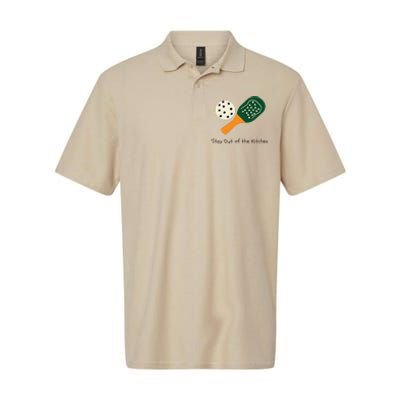 Funny Pickleball Stay Out Of The Kitchen Softstyle Adult Sport Polo