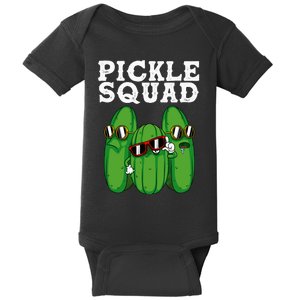 Funny Pickle Squad Novelty Gift Big Dill Gang Lover Baby Bodysuit