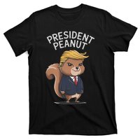 Funny Peanut Squirrel With Trump Hair Justice For Peanut T-Shirt