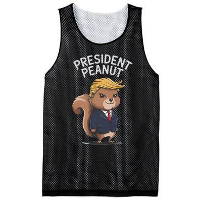 Funny Peanut Squirrel With Trump Hair Justice For Peanut Mesh Reversible Basketball Jersey Tank