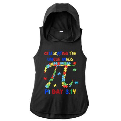 Funny Pi Symbol Design for Autism Awareness - Pi Day Autism Ladies PosiCharge Tri-Blend Wicking Draft Hoodie Tank