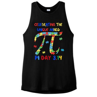 Funny Pi Symbol Design for Autism Awareness - Pi Day Autism Ladies PosiCharge Tri-Blend Wicking Tank