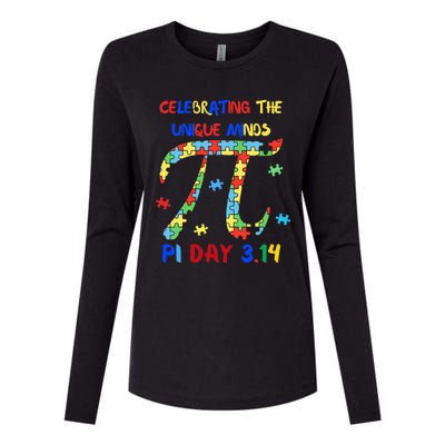 Funny Pi Symbol Design for Autism Awareness - Pi Day Autism Womens Cotton Relaxed Long Sleeve T-Shirt