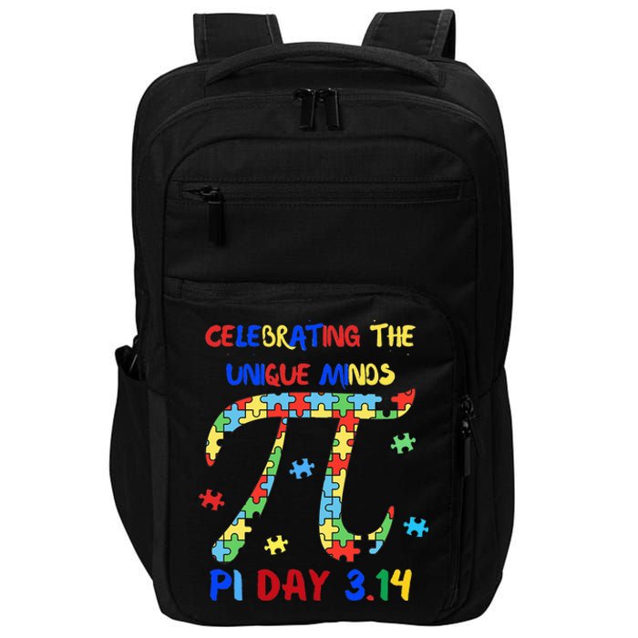 Funny Pi Symbol Design for Autism Awareness - Pi Day Autism Impact Tech Backpack