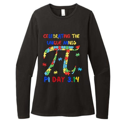 Funny Pi Symbol Design for Autism Awareness - Pi Day Autism Womens CVC Long Sleeve Shirt