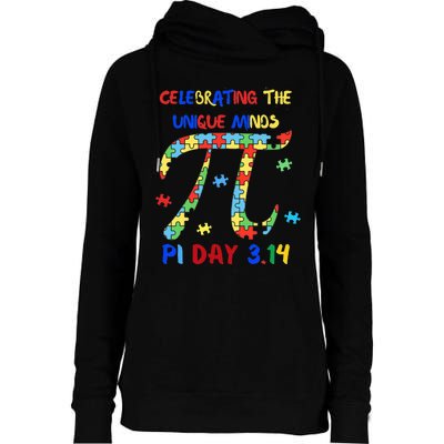 Funny Pi Symbol Design for Autism Awareness - Pi Day Autism Womens Funnel Neck Pullover Hood