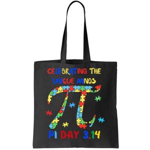 Funny Pi Symbol Design for Autism Awareness - Pi Day Autism Tote Bag