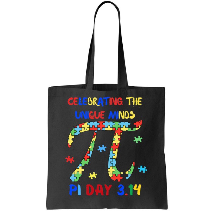 Funny Pi Symbol Design for Autism Awareness - Pi Day Autism Tote Bag