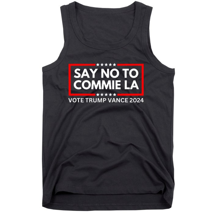 Funny Political Say No To Commie La Vote Trump Vance 2024 Tank Top