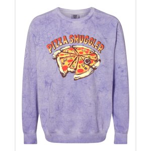 Funny Pizza Smuggler Gift For Pizza Lovers Colorblast Crewneck Sweatshirt