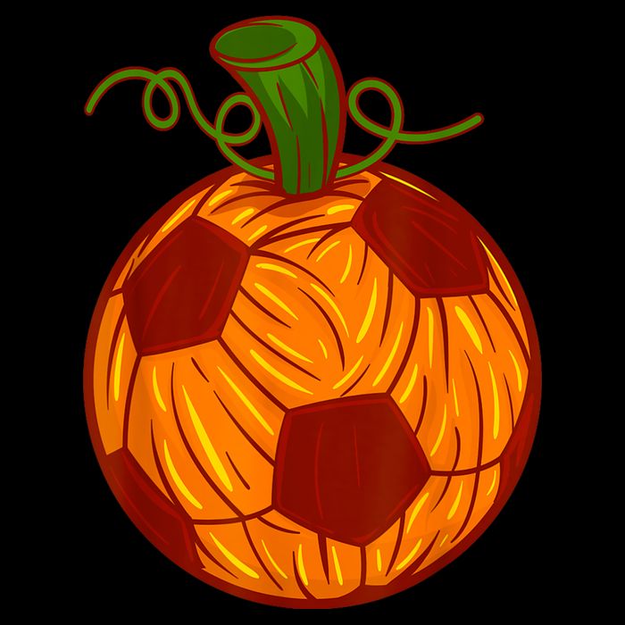 Funny Pumpkin Soccer Ball Halloween Impact Tech Backpack