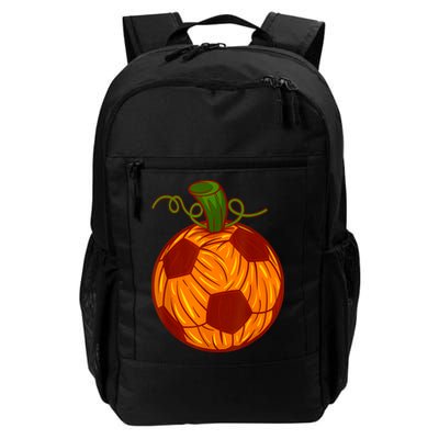 Funny Pumpkin Soccer Ball Halloween Backpack