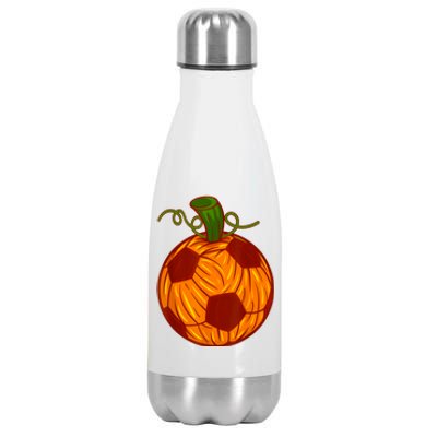 Funny Pumpkin Soccer Ball Halloween Stainless Steel Insulated Water Bottle