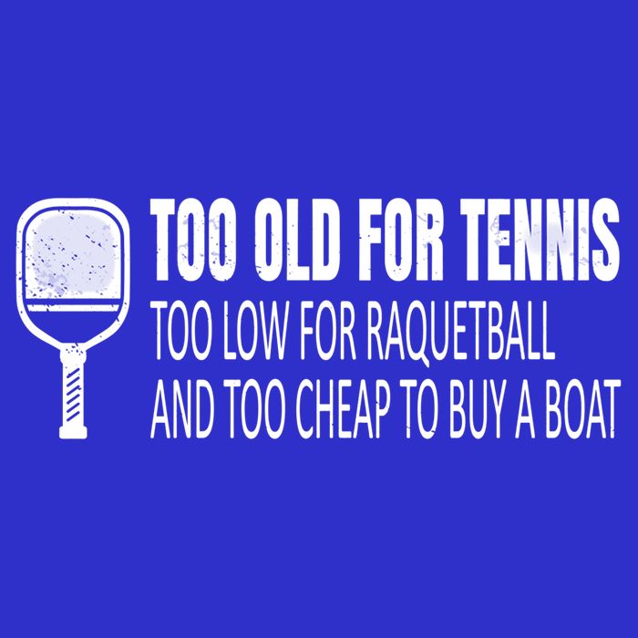 Funny Pickleball Saying Pickleball Quote Too Old For Tennis Funny Gift 16 in Basic Backpack