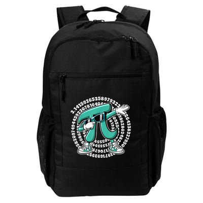 Funny Pi Symbol Dabbing Math Teacher Pi Day Daily Commute Backpack