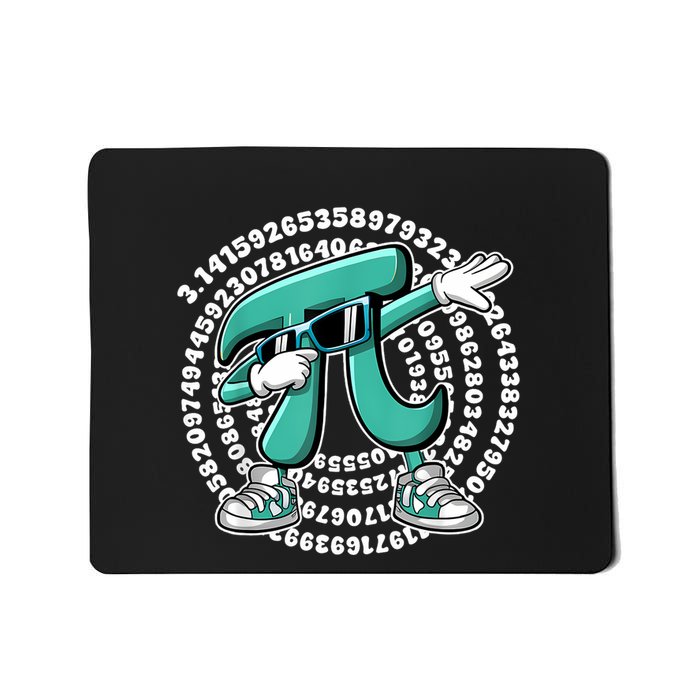 Funny Pi Symbol Dabbing Math Teacher Pi Day Mousepad