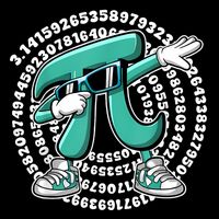 Funny Pi Symbol Dabbing Math Teacher Pi Day Mousepad