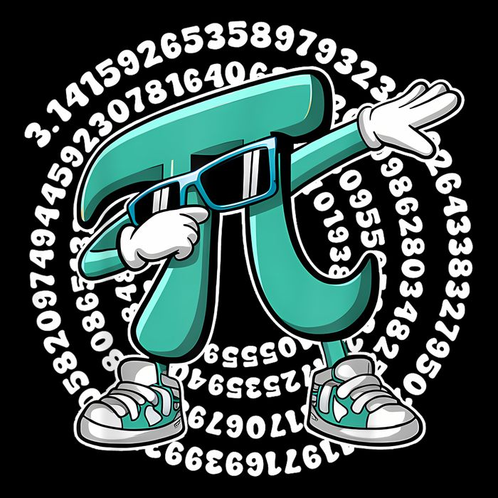 Funny Pi Symbol Dabbing Math Teacher Pi Day Mousepad