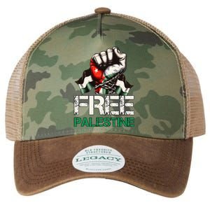 Free Palestine Save Gaza Strip Palestine Flag Legacy Tie Dye Trucker Hat