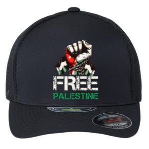 Free Palestine Save Gaza Strip Palestine Flag Flexfit Unipanel Trucker Cap