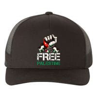 Free Palestine Save Gaza Strip Palestine Flag Yupoong Adult 5-Panel Trucker Hat