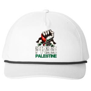 Free Palestine Save Gaza Strip Palestine Flag Snapback Five-Panel Rope Hat