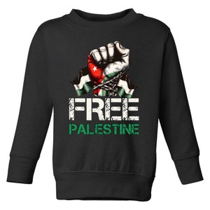 Free Palestine Save Gaza Strip Palestine Flag Toddler Sweatshirt