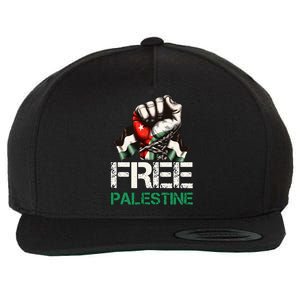 Free Palestine Save Gaza Strip Palestine Flag Wool Snapback Cap