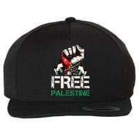 Free Palestine Save Gaza Strip Palestine Flag Wool Snapback Cap