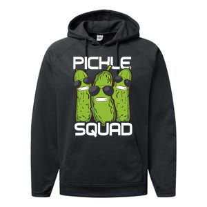 Funny Pickle Squad Novelty Gift Big Dill Gang Lover Performance Fleece Hoodie