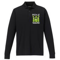 Funny Pickle Squad Novelty Gift Big Dill Gang Lover Performance Long Sleeve Polo