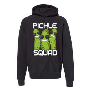 Funny Pickle Squad Novelty Gift Big Dill Gang Lover Premium Hoodie