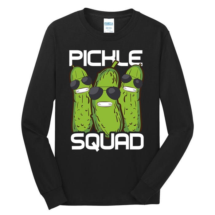 Funny Pickle Squad Novelty Gift Big Dill Gang Lover Tall Long Sleeve T-Shirt