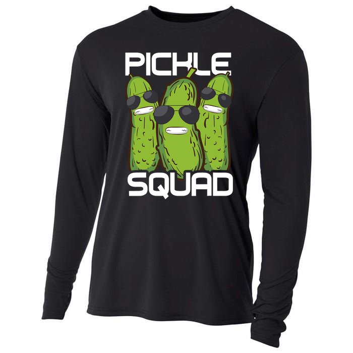 Funny Pickle Squad Novelty Gift Big Dill Gang Lover Cooling Performance Long Sleeve Crew