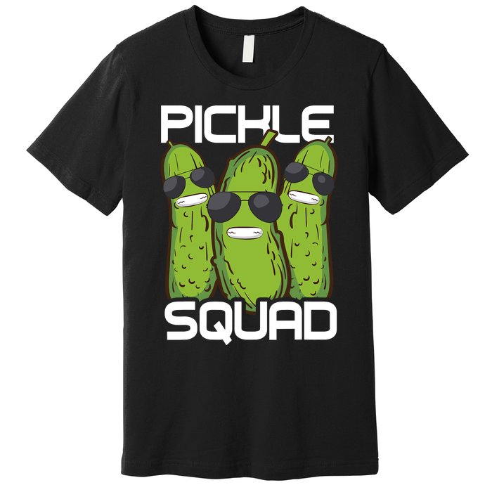 Funny Pickle Squad Novelty Gift Big Dill Gang Lover Premium T-Shirt