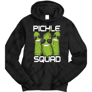 Funny Pickle Squad Novelty Gift Big Dill Gang Lover Tie Dye Hoodie