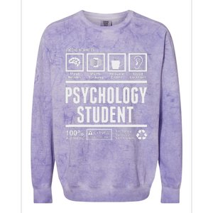 Funny Psychology Student Handling Information Colorblast Crewneck Sweatshirt