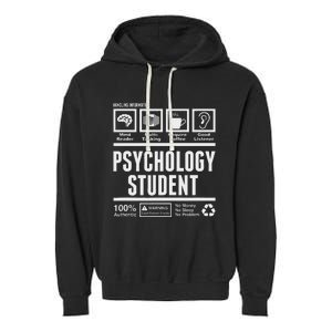 Funny Psychology Student Handling Information Garment-Dyed Fleece Hoodie