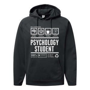 Funny Psychology Student Handling Information Performance Fleece Hoodie