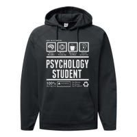 Funny Psychology Student Handling Information Performance Fleece Hoodie