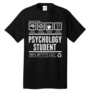 Funny Psychology Student Handling Information Tall T-Shirt