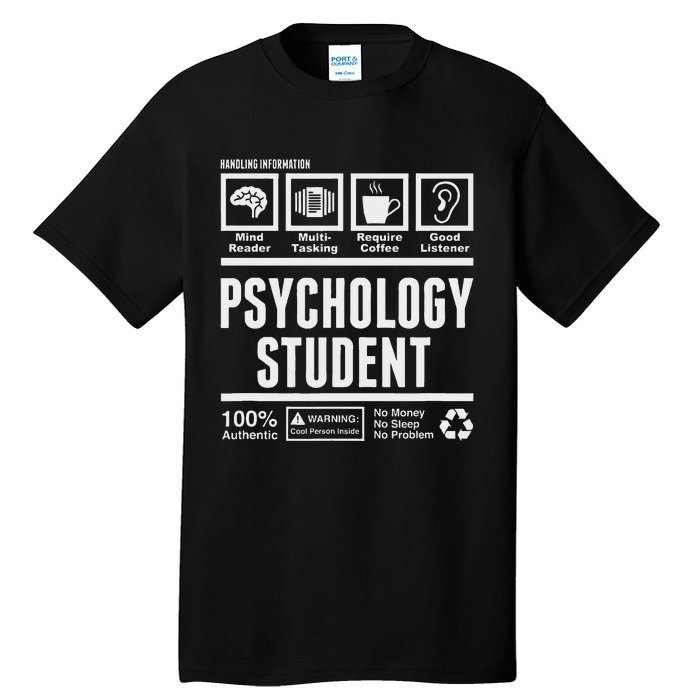 Funny Psychology Student Handling Information Tall T-Shirt