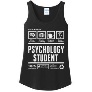 Funny Psychology Student Handling Information Ladies Essential Tank